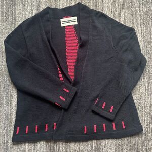 Vintage Sandra Miller Cardigan, Artsy, Abstract Design, S